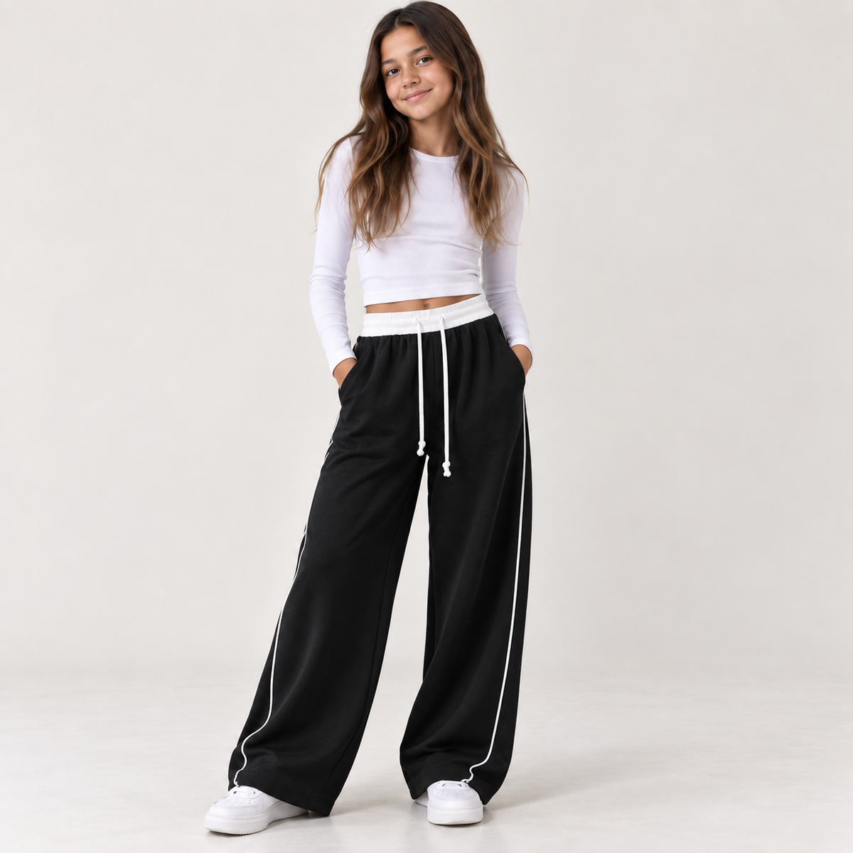 Mini Petite Wide-Leg Pant
